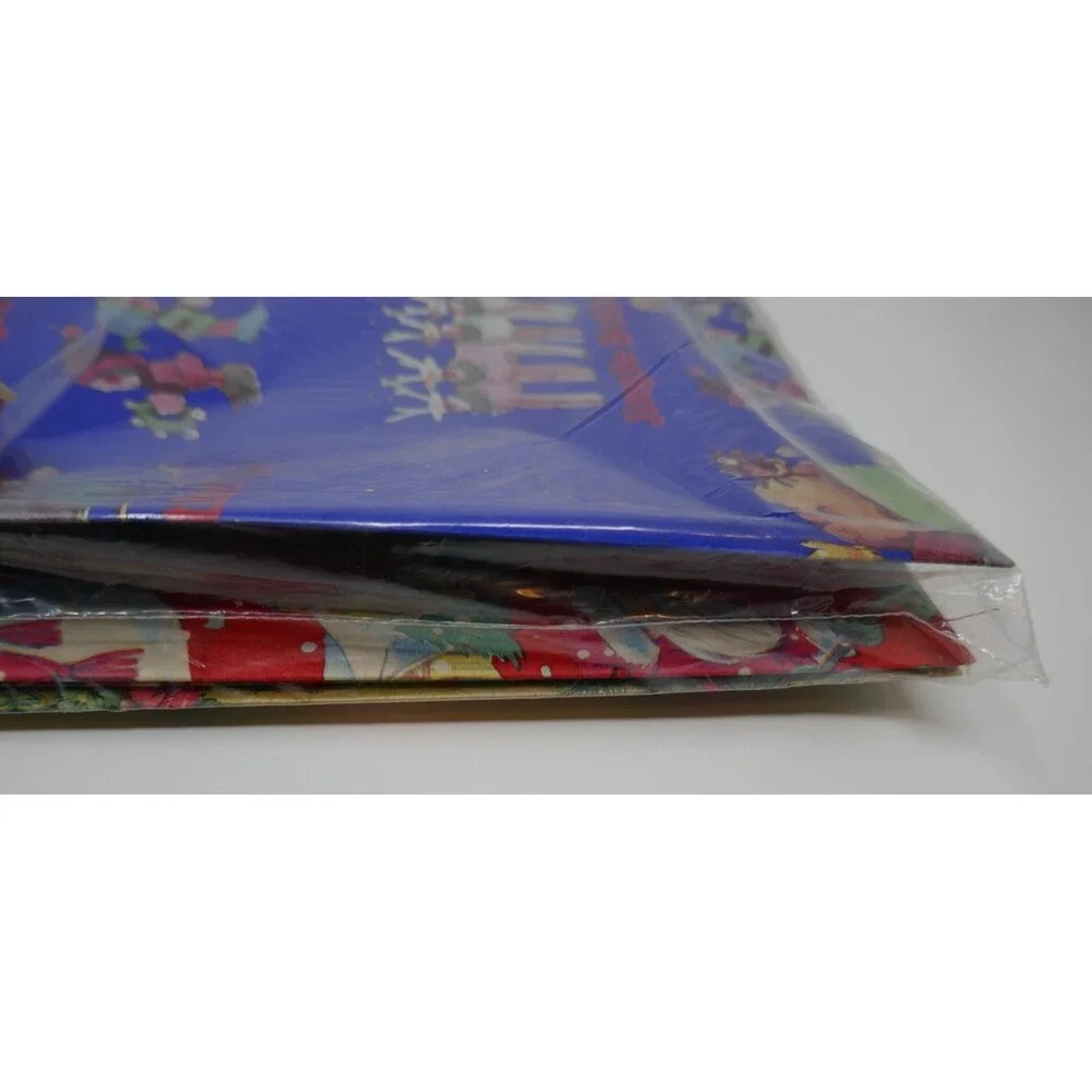 B&E Sales Vintage Holiday Gift Wrap Christmas Flat Wrapping Paper